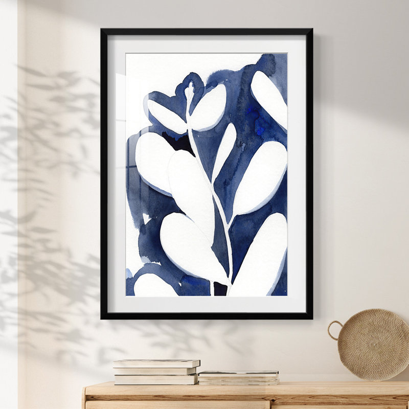 Eucalyptus bleu II - impression encadrée, Noir