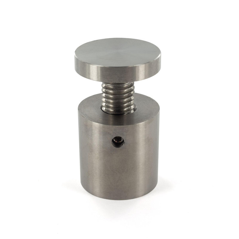 Sign Standoff 1/2" Diameter X 3/4" Barrel Length Brushed Stainless Finish Eco Lock Series Tamper Proof Standoff Pack Of 2 By Outwater_2MinA