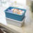 ECR4Kids Letter Size Plastic Tray Organizer with Lids, Large, Storage Bins, 10-Piece-99895657-99895655