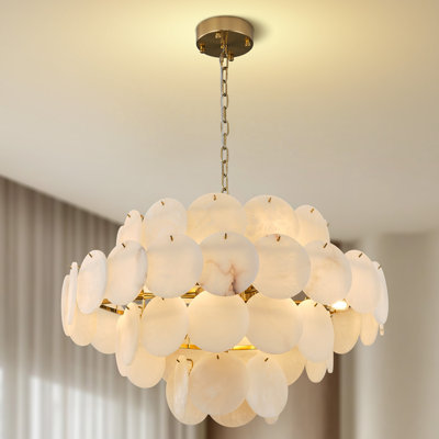 Modern Natural alabaster Living Room Chandeliers 