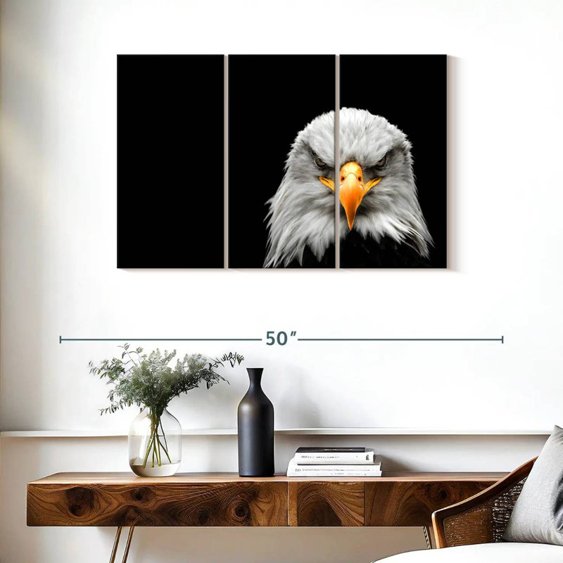 Angry Bald Eagle, 24" H x 38" W