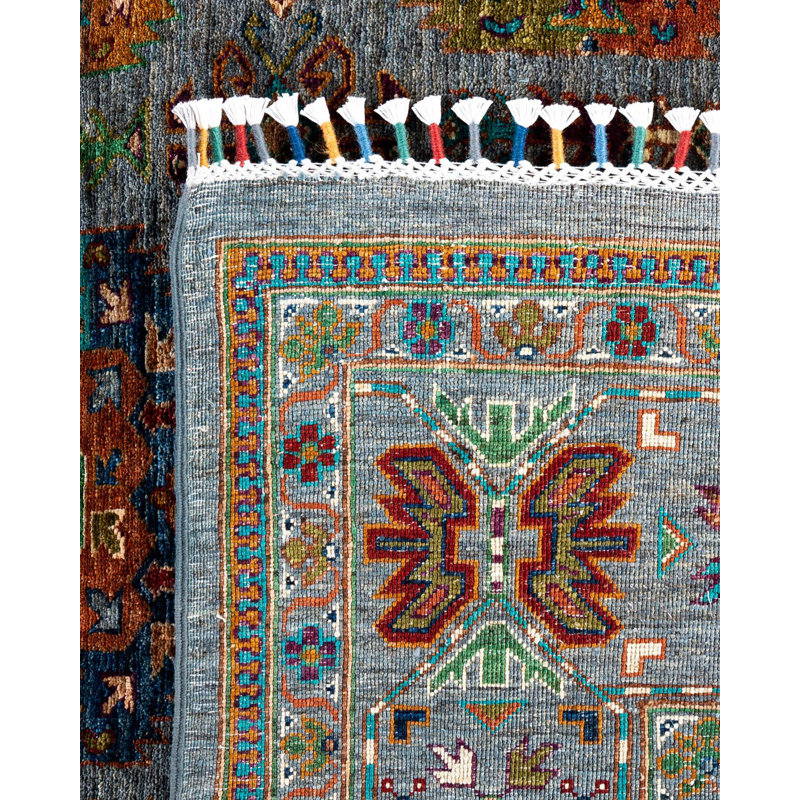 Tribal One-of-a-Kind Rectangle 8' X 9'10" Hand Knotted Area Rug
