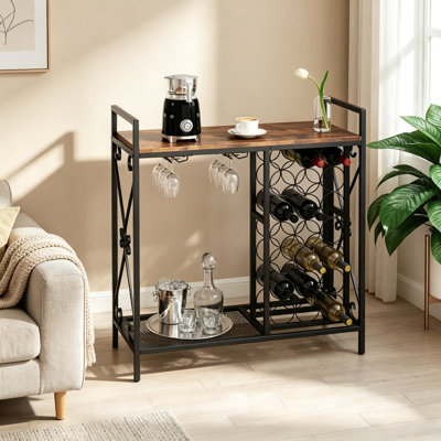 Wine Bottle & Glass Rack