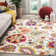 Bungalow Rose Performance Floral Rug
