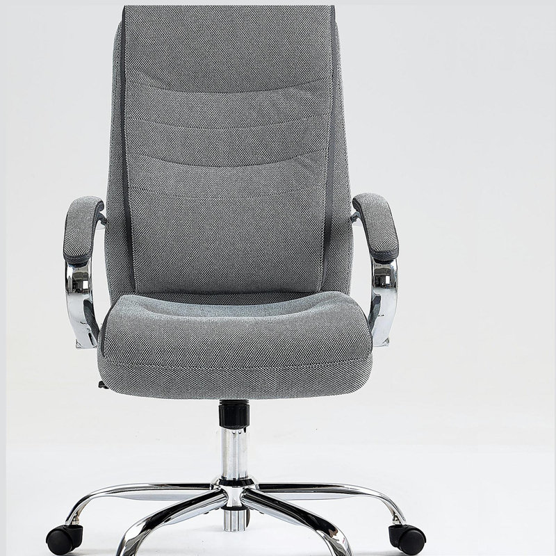 Chaise de bureau en tissu à haut dossier