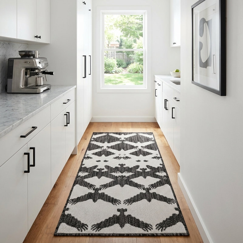 Tapis intérieur / extérieur Axon Hower, Tapis de couloir 2 pi x 4 pi 1 po