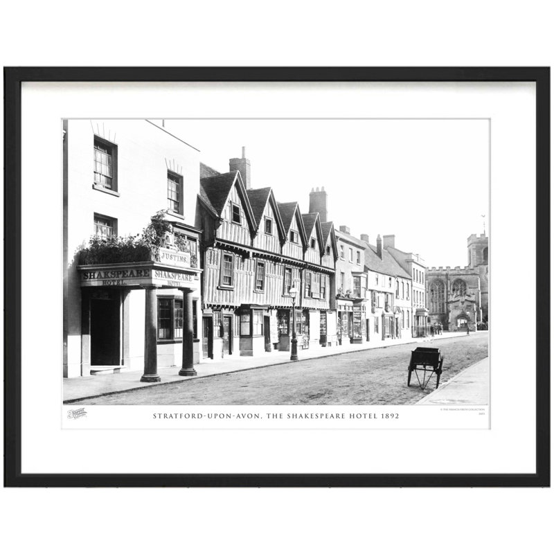 Stratford-upon-Avon, The Shakespeare Hotel 1892 by Francis Frith - Single Picture Frame Print, 45cm H x 60cm W x 2.3cm D