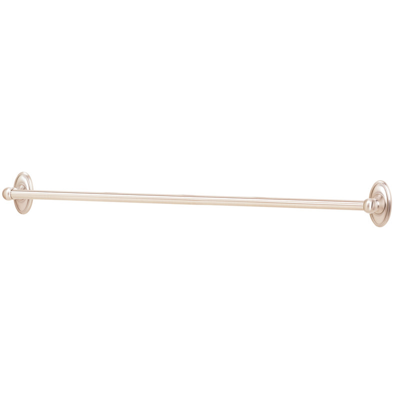 Classic Traditional Wall Mounted Towel Bar, Polished Nickel