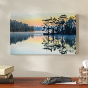 Enchanted Lake - 5 Piece Wrapped Canvas Set (Set of 5) Latitude Run Size: 29 H x 12 W x 1 D