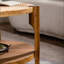 Table basse moderne en pierre frittée avec base en acier inoxydable pour le salon, facile à nettoyer et amp; Résistant aux égratignures