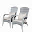 Chaise de patio avec coussins (coussin gris)-131517481