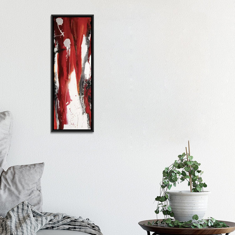 «Tango III», reproduction d'impression sur toile tendue, H 36 po x l 12 po x P 1,5 po, Toile avec cadre noir