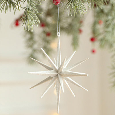 Christmas Glitter Three Dimensional Star Pendant Explosion Sequins Star Pendant Christmas Tree Window Fireplace Decoration