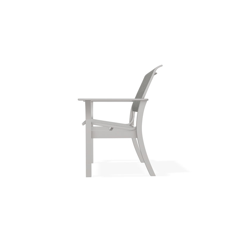 Leeward Outdoor Dining Chair, Brooks, Warm Gray