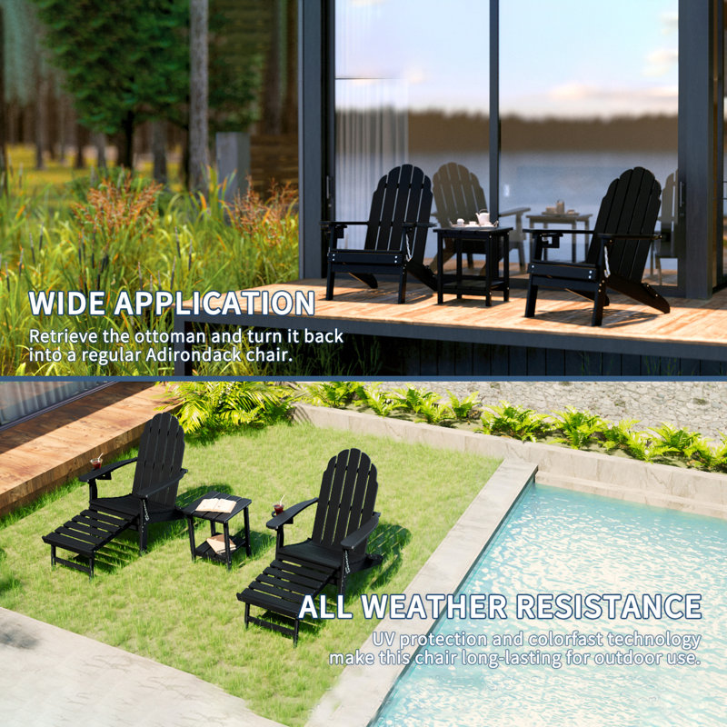 Arvilla Foldable Outdoor Adirondack Chair