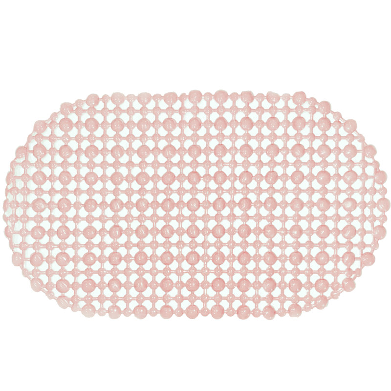 Tapis de douche en plastique Castaldo, Rose