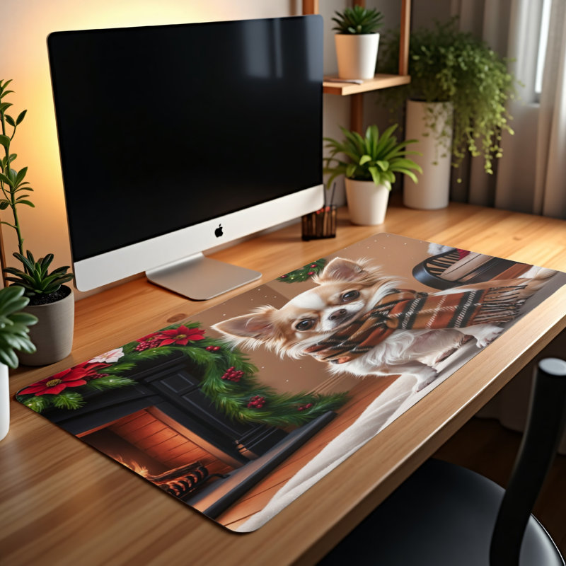 Polyester Desk Pad, 14.4x12.1