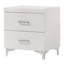 Table de chevet Casilda, finition blanche