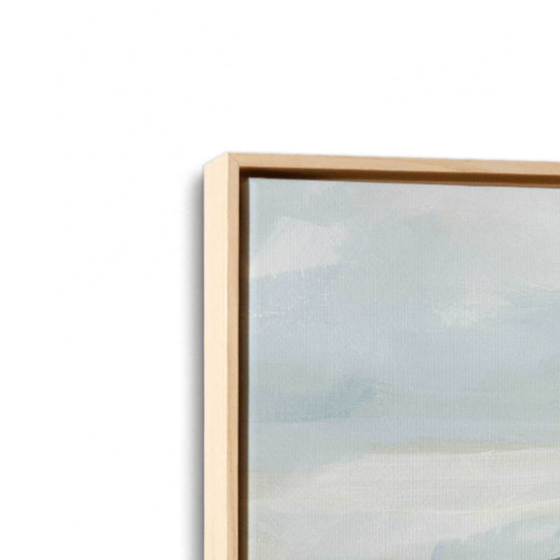 Impression sur toile Soft Coastal Layers II, H 32,75 po x l 48,75 po x P 1,75 po, Cadre américain en érable flottant, 1