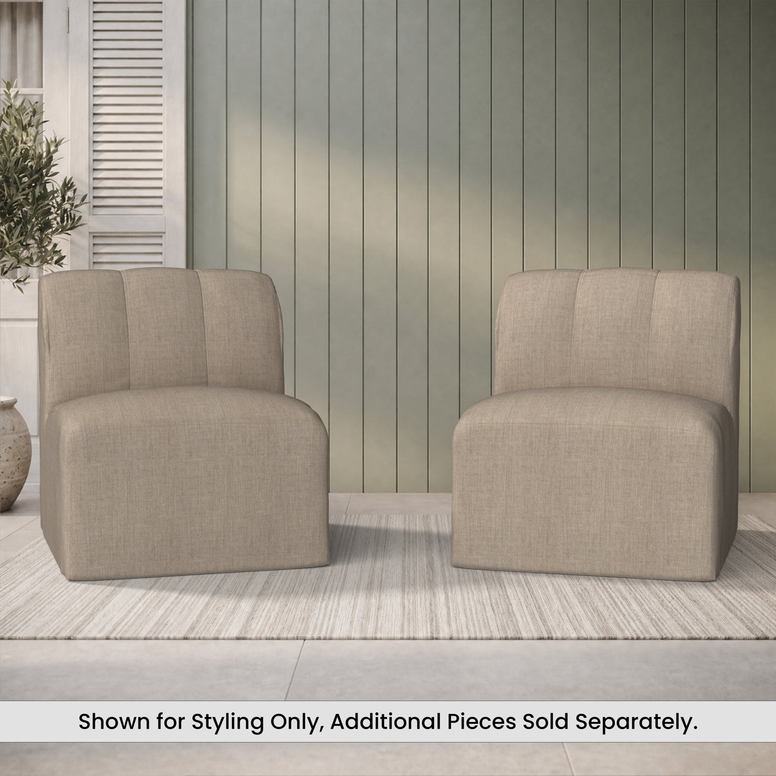Praia Sunbrella® Patio Lounge Chair, Sunbrella® Cast Ash