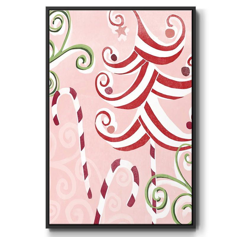 Candy Cane Holiday II, Noir, H 25 po x l 17 po x P 1,5 po