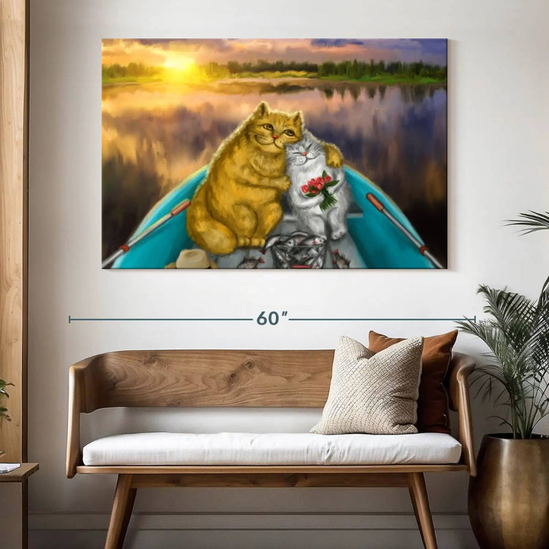 Date de pêche des chats, H 34 po x l 51 po