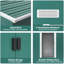 Green Compact Metal Storage Tool Shed