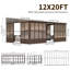 Solarium mural en aluminium pour patio-125524406