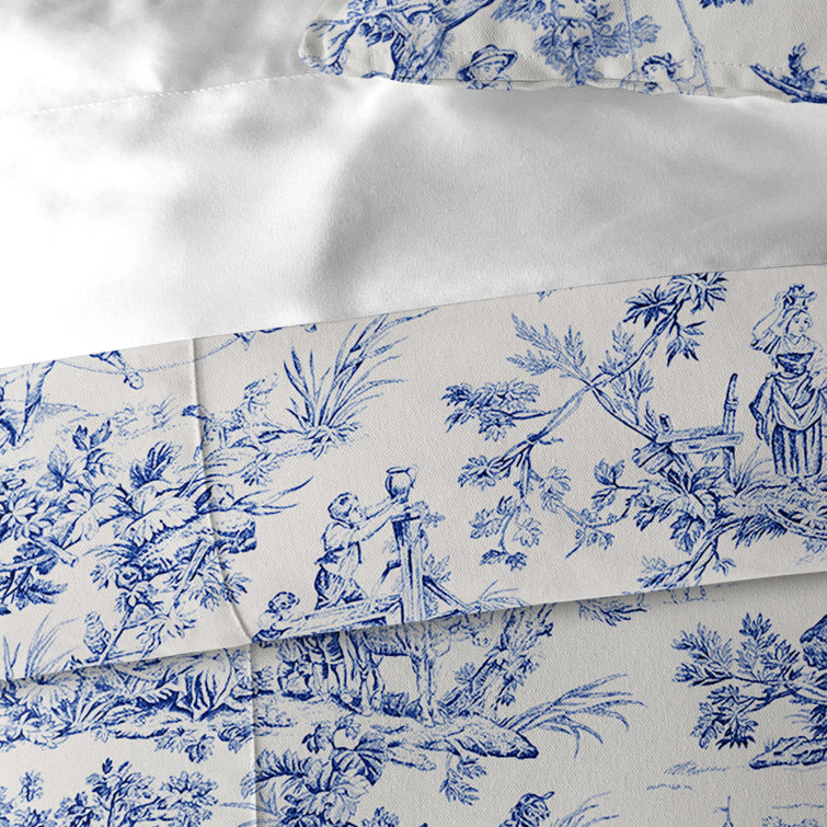 Canora Grey Housse de couette Toile Luxury Bencomo Taille: Grand