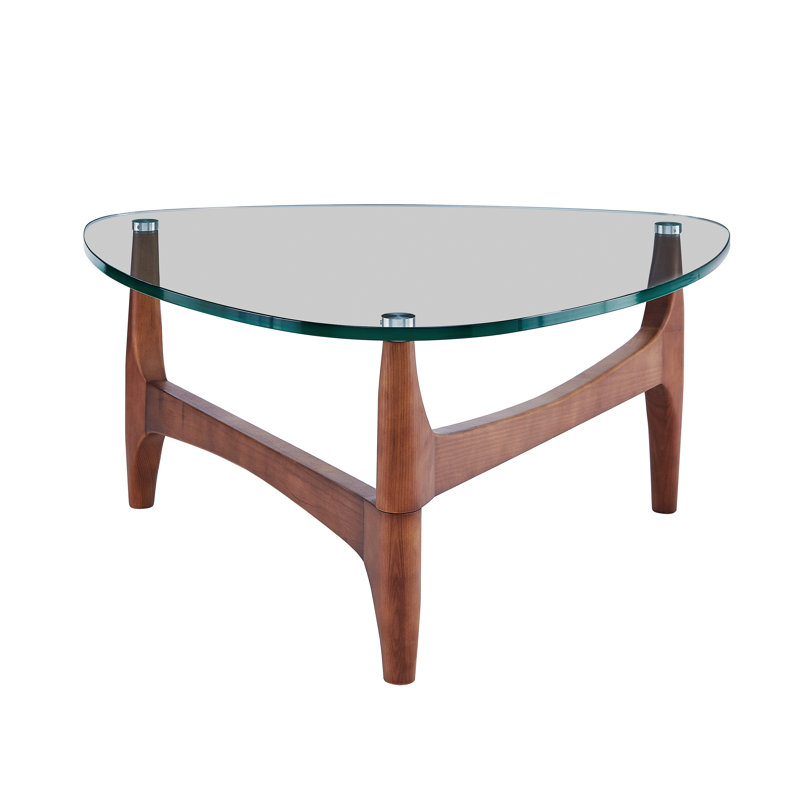 Table basse Etna, H 15,5 po x L 35,44 po x l 35,44 po, Noyer