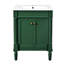Meuble-lavabo de salle de bain 24 po avec lavabo supérieur en céramique, porte et armoire de rangement-2114095216-2114095215