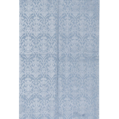 Hand-Knotted High-Quality Light Blue Area Rug