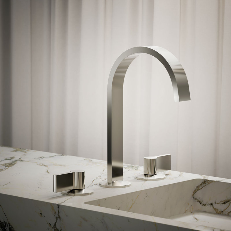 Components™ Bathroom Sink Spout with Ribbon Design, Matte Black