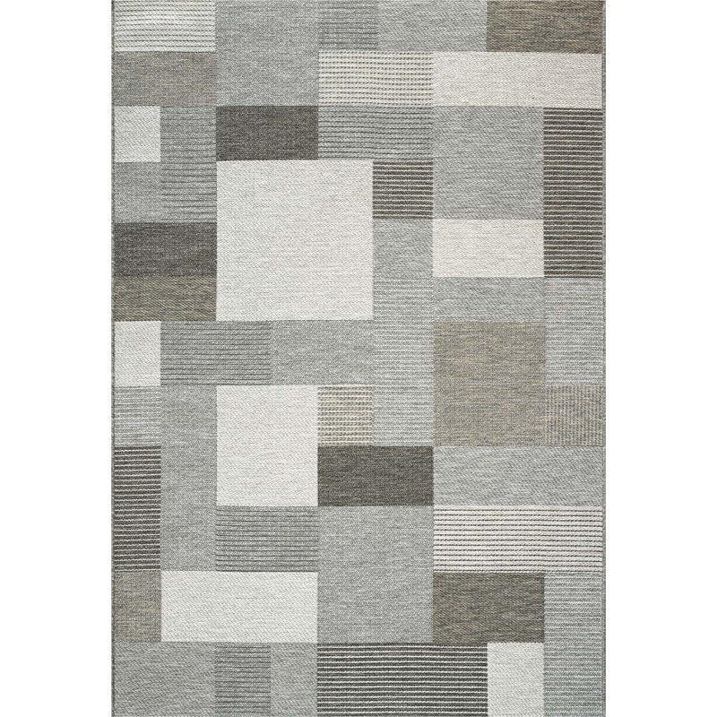 Canberk Rectangle Geometric Flatweave Kilim Indoor / Outdoor, Rectangle 200 x 290cm