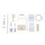 Wall-Mount Bathroom Piano-Key Panel Shower System Set