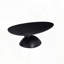 Table basse ronde avec base galet empilé - gris pierre moucheté clair-1629311205