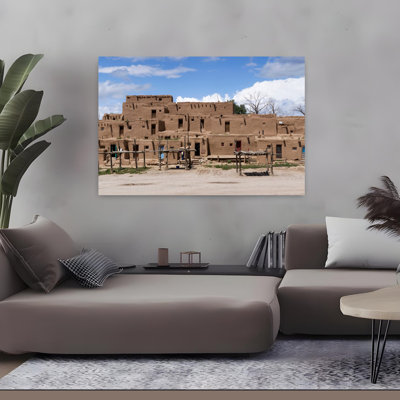 Mud Houses In A Village Taos Pueblo New Mexico Abstract Contemporary Architecture Landscape Art
