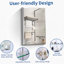 Armoire à pharmacie 15 po x 26 po avec miroir réglable et fixation murale en aluminium pour salle de bain