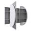 Recessed Framed 2 of Doors Medicine Cabinet with Adjustable Shelves-1985260955