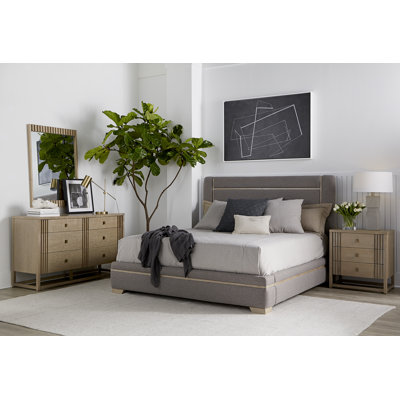 North Side Wood Flat Wall Mirror
