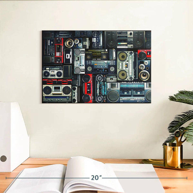 Abooma Boombox Wall, H 8 po x l 12 po