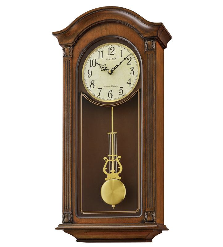 Wall-Pendulum, Chimes, Quartz, Brown