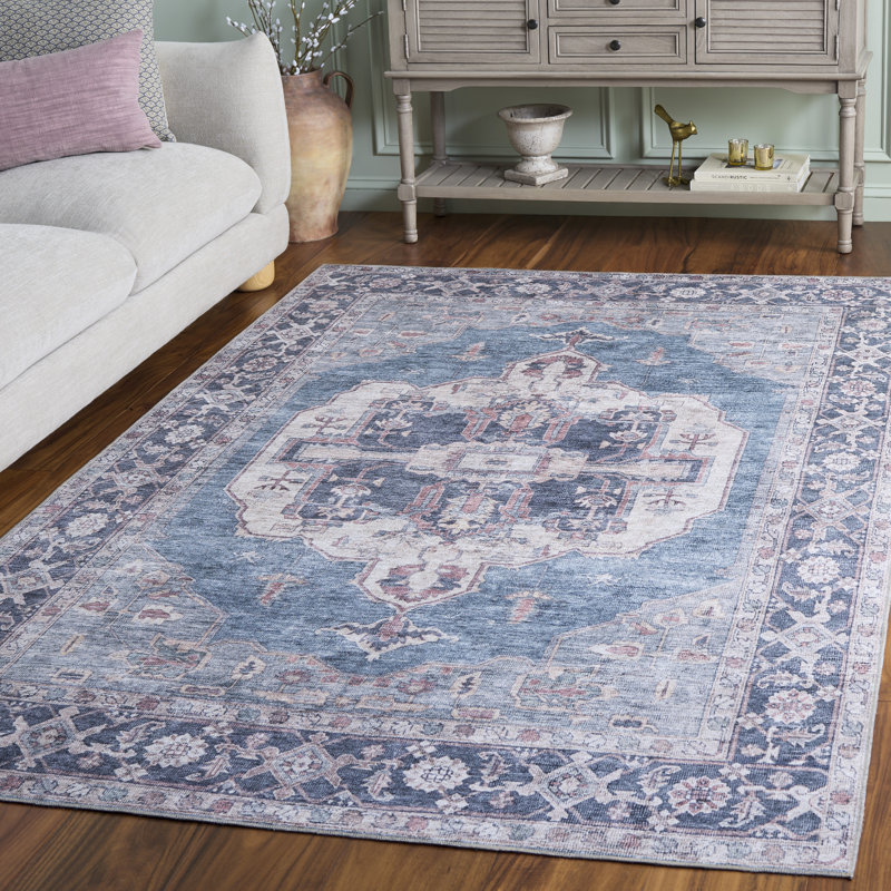 Vintage Heriz Performance Machine Washable Oriental Rug, Rectangle 5' x 7'6"