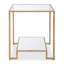 Table de bout abstraite avec rangement
