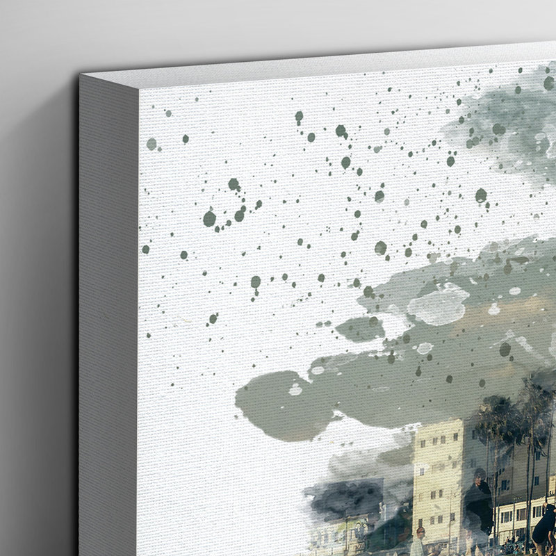Skateboarder Skateboarding Skate Park - Wall Art, 50cm H x 76cm W, Wrapped Canvas