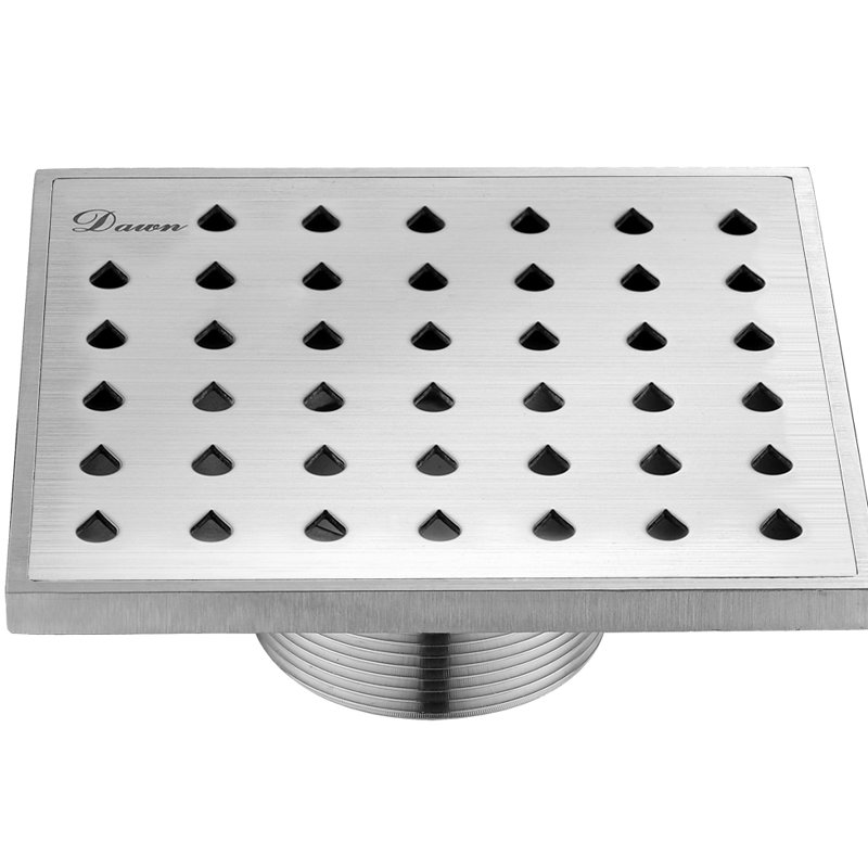 Nile River 2.31" Grid Stainless Steel Square   Linear Floor Shower Drain