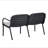 Luna Outdoor Patio PP Loveseat, Black Frame-1163249920-1163249921
