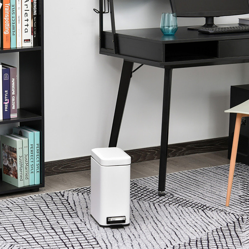 Steel Kitchen Trash Can