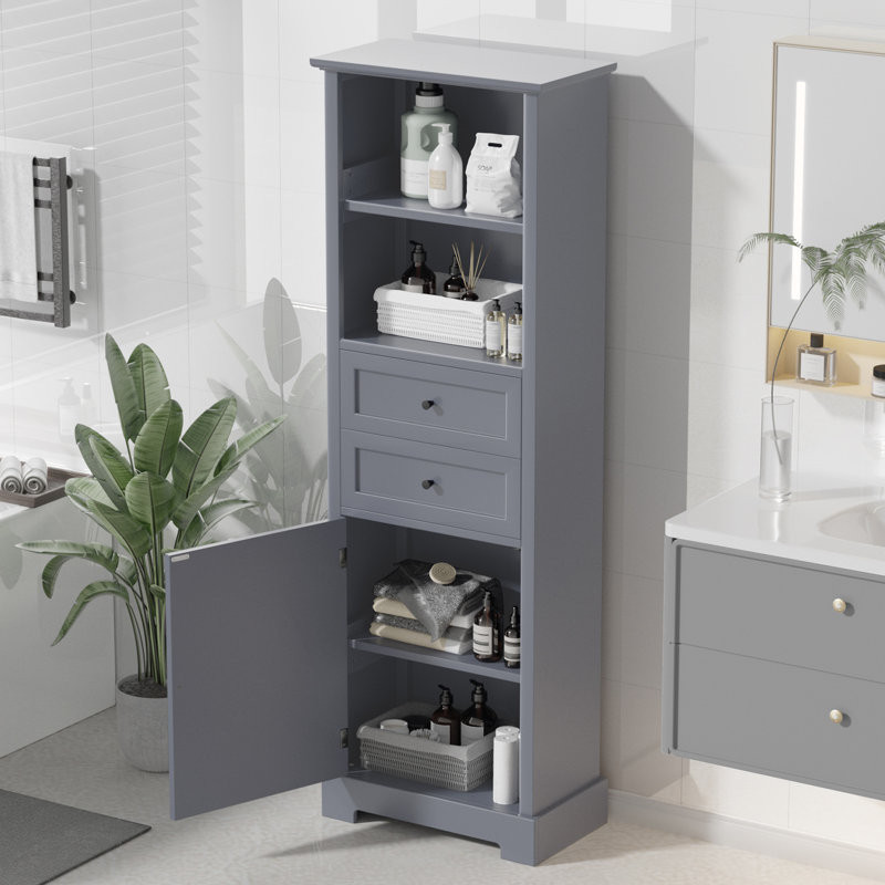 Armoire de salle de bain Loras, Gris