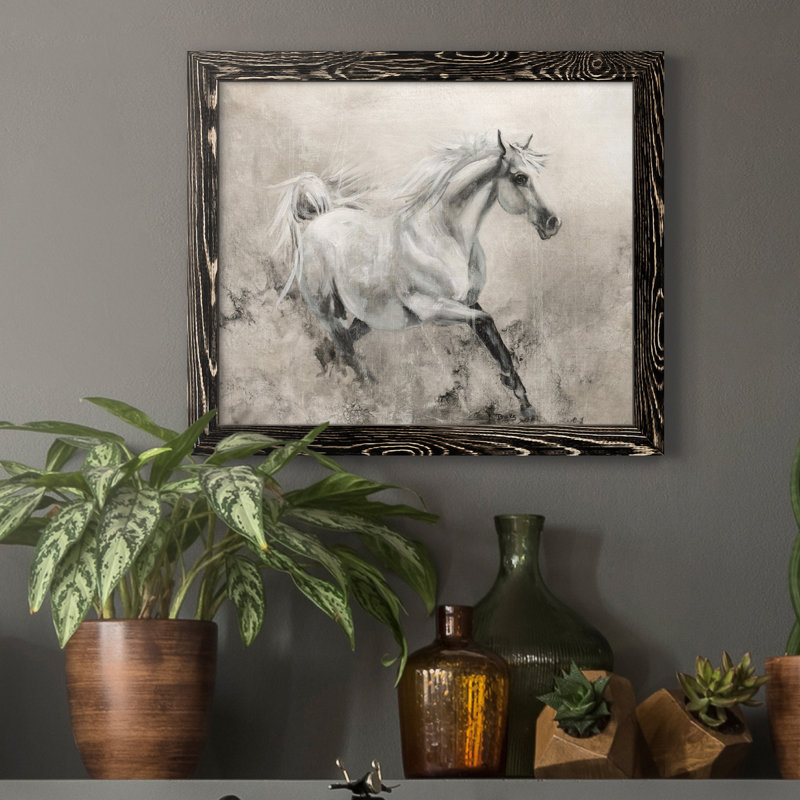 «Majestic Stallion I», reproduction d'art sur toile, H 24 po x l 18 po x P 1,5 po, Noir